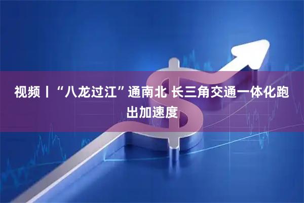 视频丨“八龙过江”通南北 长三角交通一体化跑出加速度